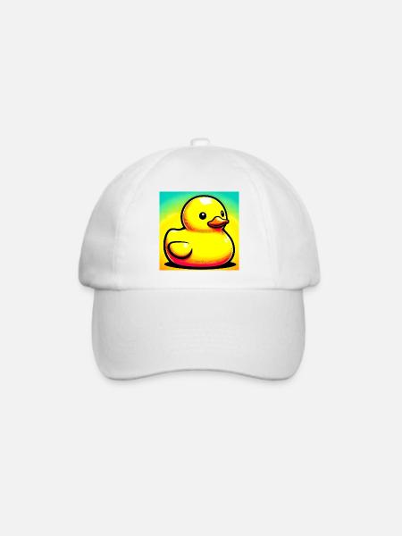 Ente Ente Ente Ente Ente - Baseballkappe - Weiß/Weiß