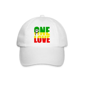 reggae - Baseballkappe - Weiß/Weiß - Vorne