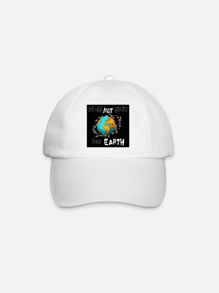 Nicht für die Erde bestimmt - Baseballkappe - Weiß/Weiß