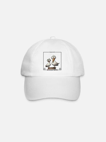 Team Möweduo - Baseballkappe - Weiß/Weiß