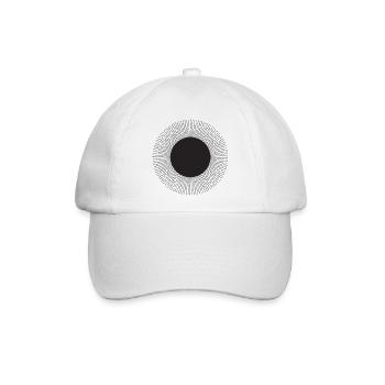 Radialer Punkt-Sonnenstrahl - Baseballkappe - Weiß/Weiß - Vorne