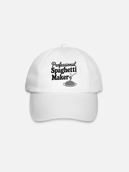 Professioneller Spaghetti-Hersteller - Baseballkappe - Weiß/Weiß