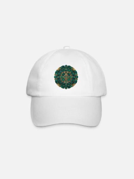 Azteken Sonnengott Mystisch - Baseballkappe - Weiß/Weiß