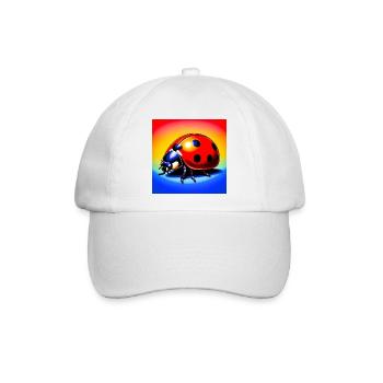 Marienkäfer - Baseballkappe - Weiß/Weiß - Vorne