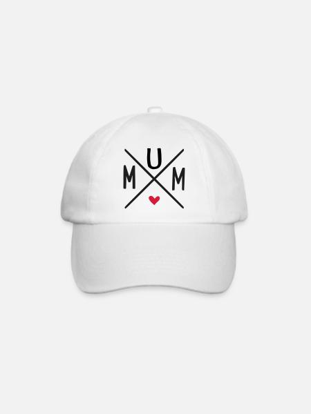 Mum - Baseballkappe - Weiß/Weiß
