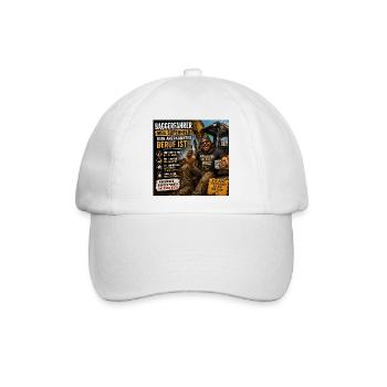 Baggerfahrer Humor Spruchshirt - Baseballkappe - Weiß/Weiß - Vorne