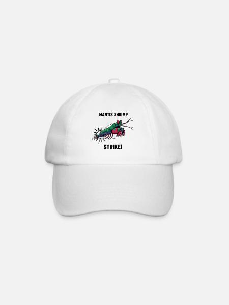 Crevette Mante Strike Mantis-Garnele - Baseballkappe - Weiß/Weiß