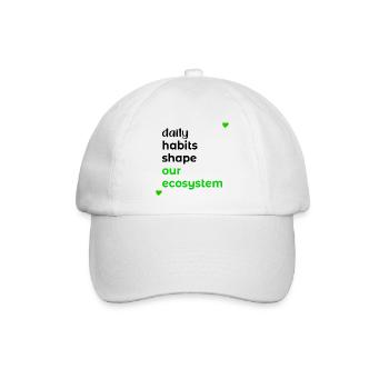 TÄGLICHE GEWOHNHEITEN DES ÖKOSYSTEMS - Baseballkappe - Weiß/Weiß - Vorne