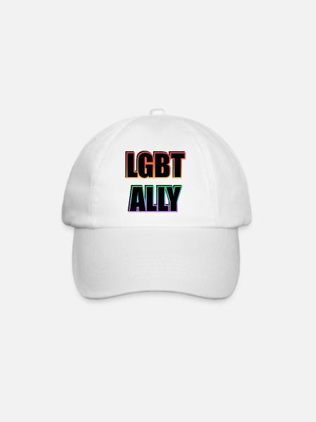 LGBTQ Ally Pride - Baseballkappe - Weiß/Weiß