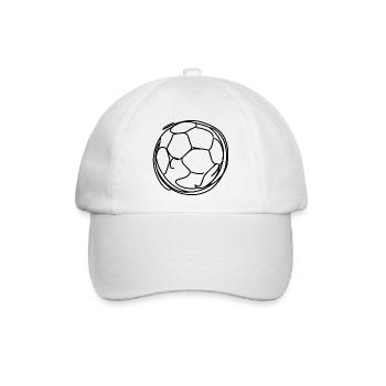Fußball - Baseballkappe - Weiß/Weiß - Vorne