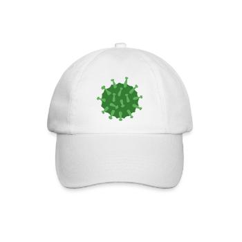 Virus Green - Baseballkappe - Weiß/Weiß - Vorne