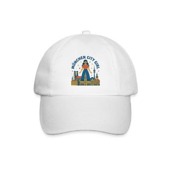München City Girl - Baseballkappe - Weiß/Weiß - Vorne