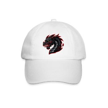drache-esports - Baseballkappe - Weiß/Weiß - Vorne