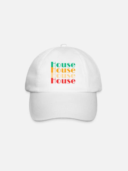 House - Baseballkappe - Weiß/Weiß
