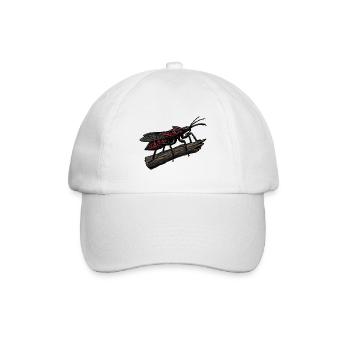 Bug Assassin, Bug Hunter, Red Strike Tattoo - Baseballkappe - Weiß/Weiß - Vorne