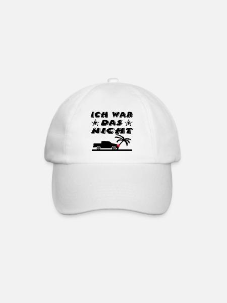 Auto - Baseballkappe - Weiß/Weiß