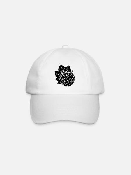 Brombeeren - Baseballkappe - Weiß/Weiß