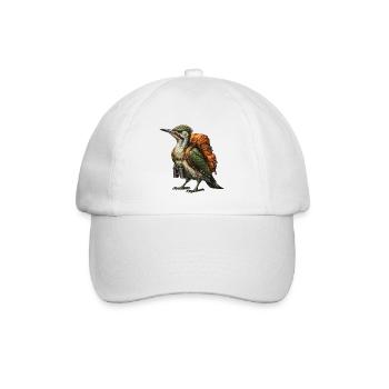 Vintage Explorer Grünspecht - Baseballkappe - Weiß/Weiß - Vorne