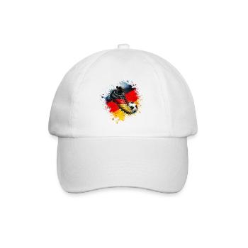 Fußball - Deutschland - Baseballkappe - Weiß/Weiß - Vorne