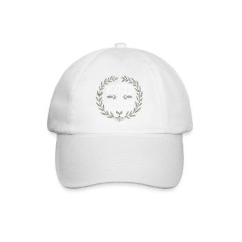 Verwurzelt in der Geschichte Lorbeer-Emblem - Baseballkappe - Weiß/Weiß - Vorne