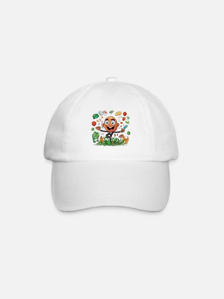 Küchenheld Gemüsezauber - Baseballkappe - Weiß/Weiß