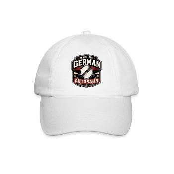 Made for German Autobahn - Baseballkappe - Weiß/Weiß - Vorne