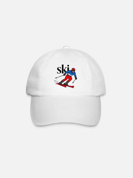 Skisport - Baseballkappe - Weiß/Weiß