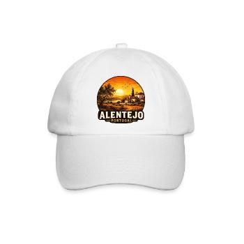 Alentejo Urlaub Portugal Mediterran Atlantik  - Baseballkappe - Weiß/Weiß - Vorne