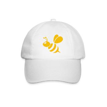 Bienchen - Baseballkappe - Weiß/Weiß - Vorne