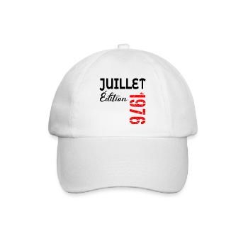 Juli 1976 – 50-jähriges Jubiläum - Baseballkappe - Weiß/Weiß - Vorne