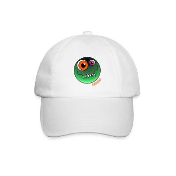 KRÖKÖDÖL - das verpeilte Kroko-Monster - Baseballkappe - Weiß/Weiß - Vorne
