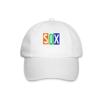 SIX Seven Straßentypografie - Baseballkappe - Weiß/Weiß - Vorne