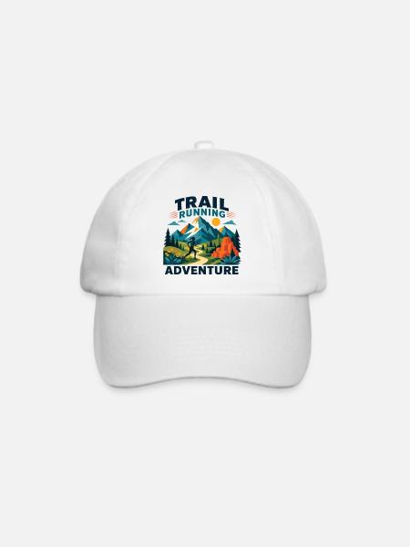 Trailrunning-Abenteuer - Baseballkappe - Weiß/Weiß
