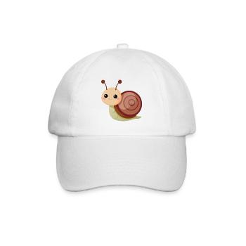 Babyschnecke - Baseballkappe - Weiß/Weiß - Vorne