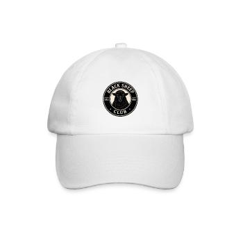 Black Sheep Club Emblem - Baseballkappe - Weiß/Weiß - Vorne