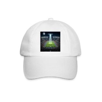 UFO Illuminating Soccer Stadium Nachtmatch - Baseballkappe - Weiß/Weiß - Vorne
