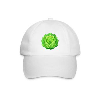 Salatkopf - Baseballkappe - Weiß/Weiß - Vorne