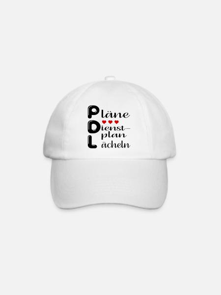 Pflegedienstleitung Pläne - Baseballkappe - Weiß/Weiß