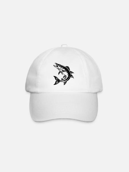 Hechte - Baseballkappe - Weiß/Weiß