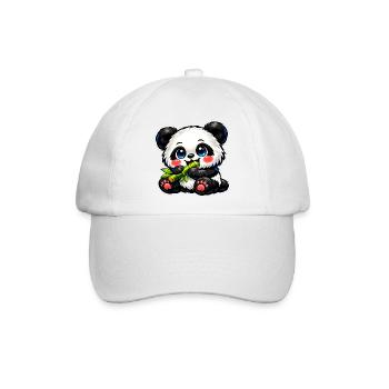 Cute Bamboo Panda - Baseballkappe - Weiß/Weiß - Vorne
