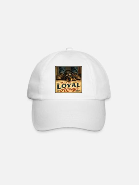 The most loyal. Always. Dog - Baseballkappe - Weiß/Weiß