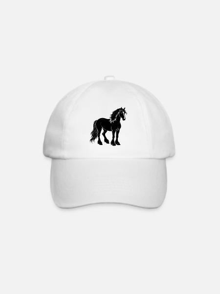 Shire Horse - Baseballkappe - Weiß/Weiß