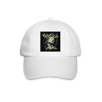 Neon Splatter Skulptur - Baseballkappe - Weiß/Weiß - Vorne