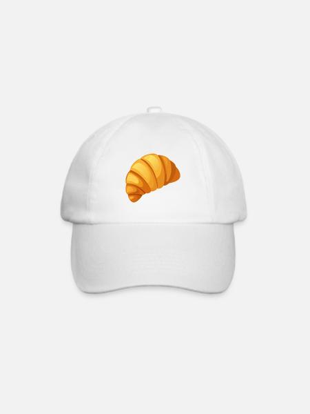 Croissants - Baseballkappe - Weiß/Weiß