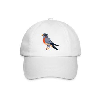 Kuckucksvogel - Baseballkappe - Weiß/Weiß - Vorne
