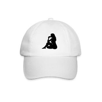 Unbekanntes Design - Baseballkappe - Weiß/Weiß - Vorne