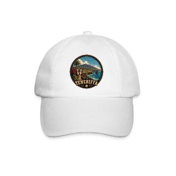 Teneriffa Spanien Atlantik Vulkaninsel Sommer - Baseballkappe - Weiß/Weiß - Vorne