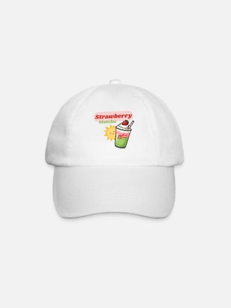 Strawberry Matcha (my 1st Choice) - Baseballkappe - Weiß/Weiß