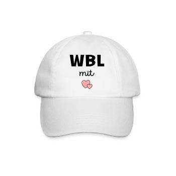 Wohnbereichsleitung Herz Pflege - Baseballkappe - Weiß/Weiß - Vorne