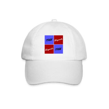 1988 Legends Retro Grid - Baseballkappe - Weiß/Weiß - Vorne